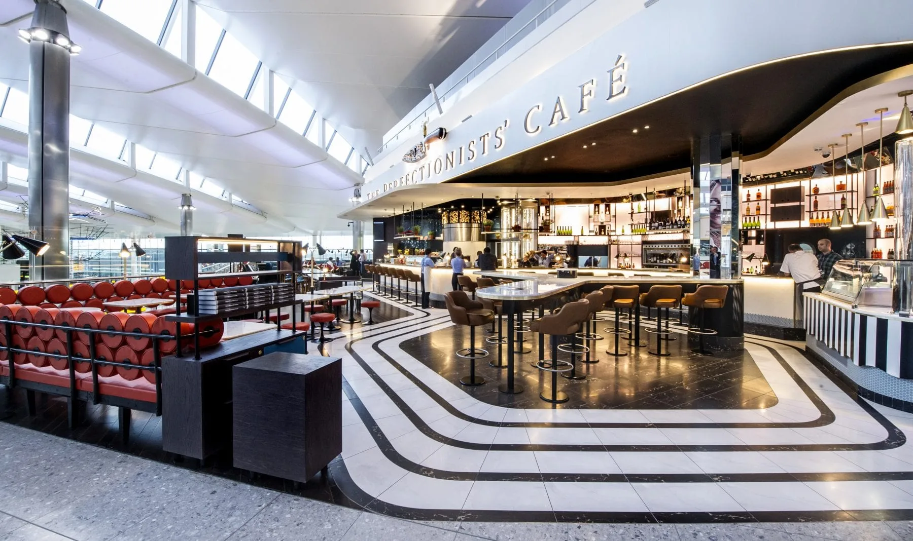 The Perfectionist's Cafe, Heathrow, Heston Blumenthal venue interior